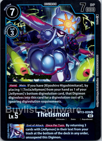 Thetismon [BT13-028] [Versus Royal Knight Pre-Release Cards] Foil