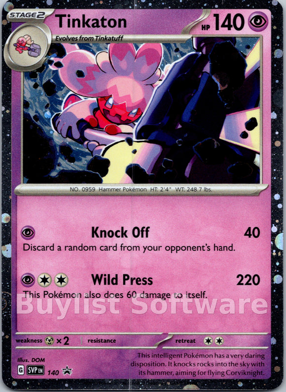 Tinkaton [140] [Scarlet & Violet Promo Cards] Holofoil