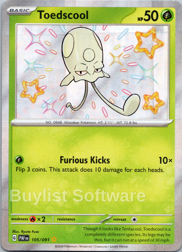 Toedscool [105/091] - (Paldean Fates) Holofoil