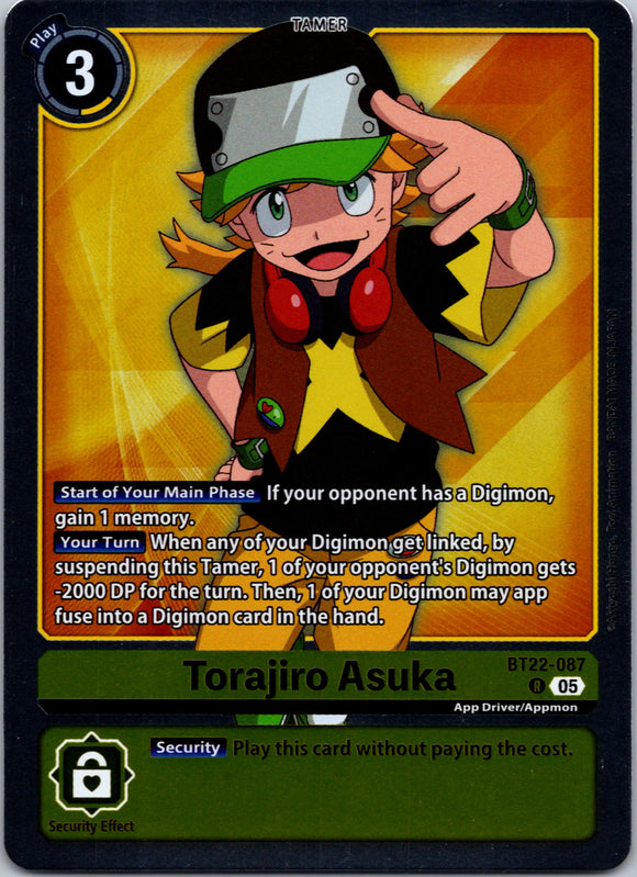 Torajiro Asuka [BT22-087 R] [Cyber Eden] Foil