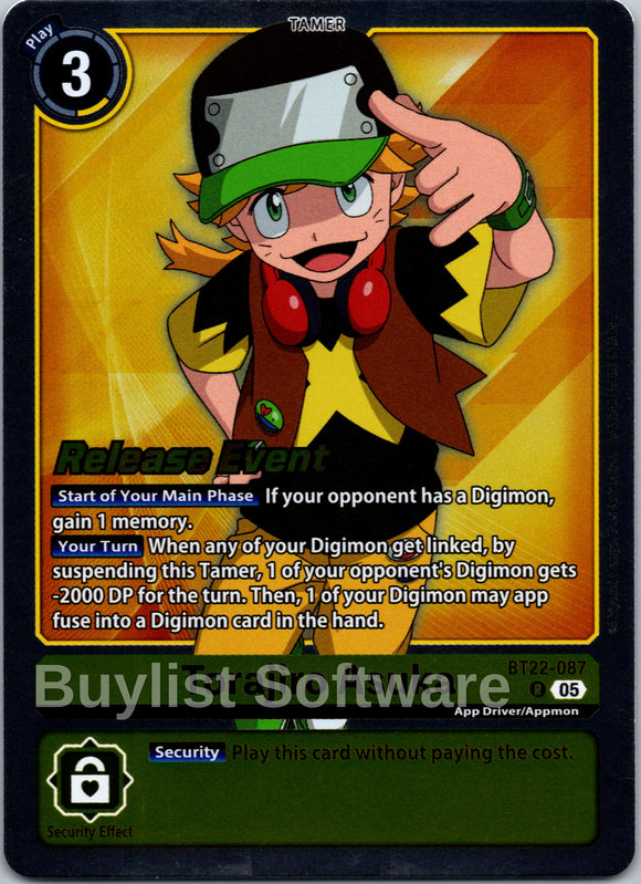 Torajiro Asuka [BT22-087 R] [Cyber Eden Release Event Cards] Foil