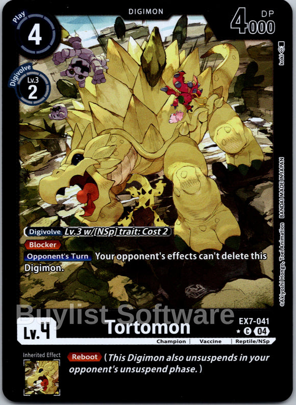 Tortomon (Foil) [EX7-041-C] [Digimon LIBERATOR] Foil