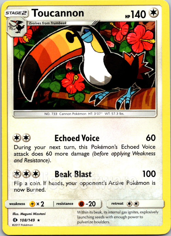 Toucannon [108/149] [Sun & Moon Base Set]