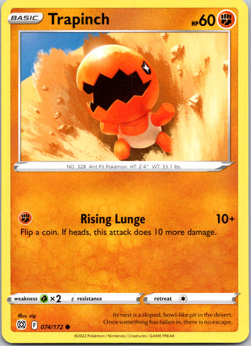 Trapinch [074/172] [Brilliant Stars] Reverse Holofoil