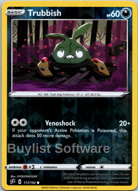 Trubbish [117/192] [Rebel Clash] Reverse Holofoil