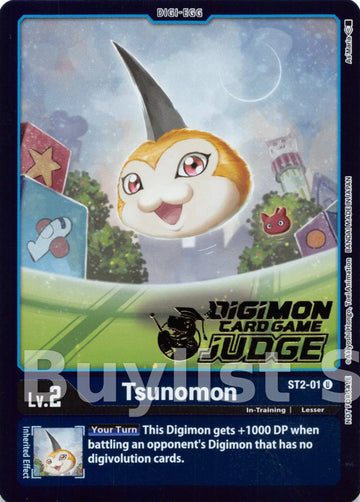Tsunomon (Judge Pack 2) [ST2-01] [Starter Deck 02: Cocytus Blue] Foil