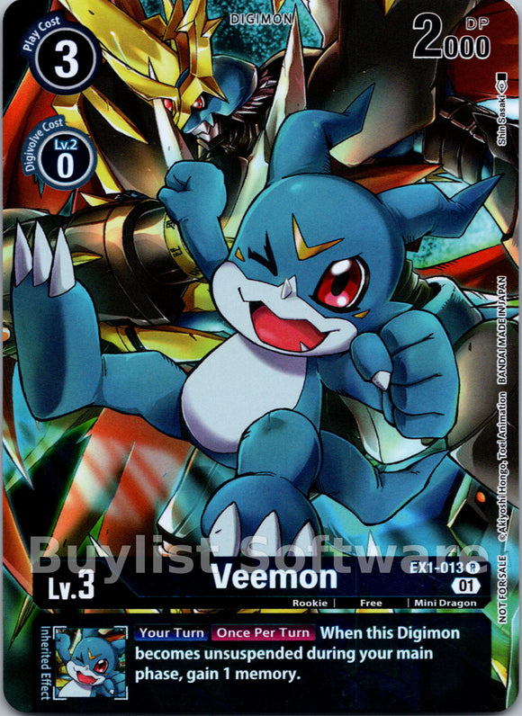 Veemon (Tamer's Evolution Box 2) [EX1-013] [Classic Collection] Foil