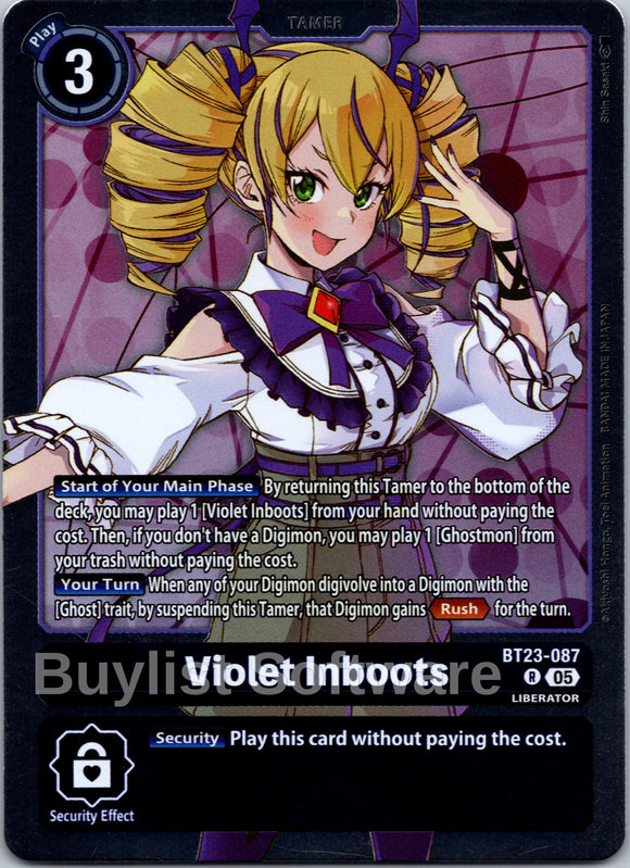 Violet Inboots [BT23-087 R] [Hackers' Slumber] Foil
