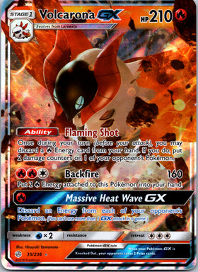 Volcarona GX [35/236] [Cosmic Eclipse] Holofoil