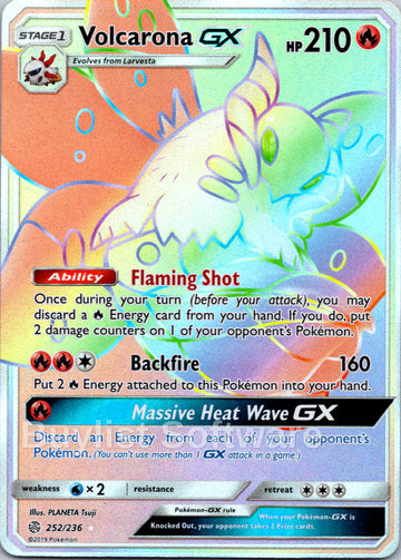 Volcarona GX (Secret) [252/236] [Cosmic Eclipse] Holofoil