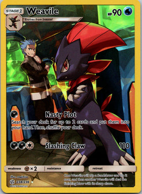 Weavile (Secret) [238/236] [Cosmic Eclipse] Holofoil