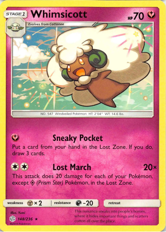 Whimsicott [148/236] [Cosmic Eclipse]