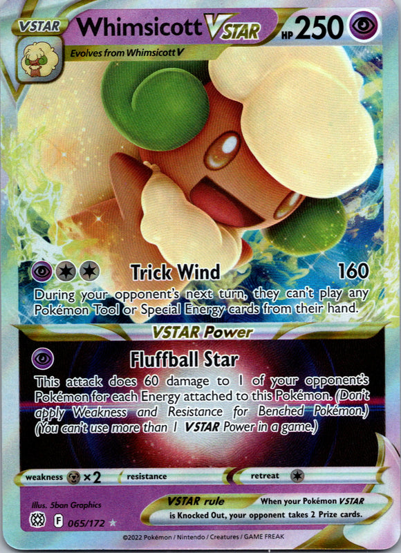 Whimsicott VSTAR [065/172] [Brilliant Stars] Holofoil