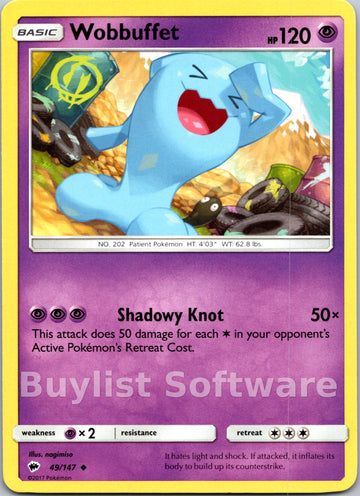 Wobbuffet (049/147) [Sun & Moon: Burning Shadows]
