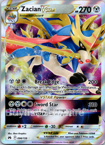 Zacian VSTAR (096/159) [Sword & Shield: Crown Zenith]