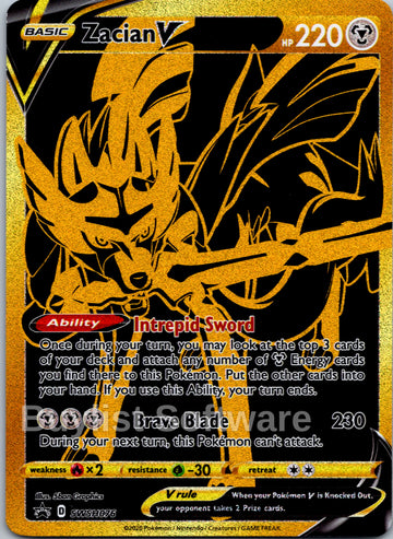 Zacian V [SWSH076] [Sword & Shield Promo Cards] Holofoil