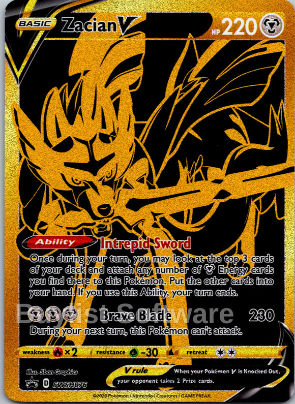 Zacian V [SWSH076] [Sword & Shield Promo Cards] Holofoil