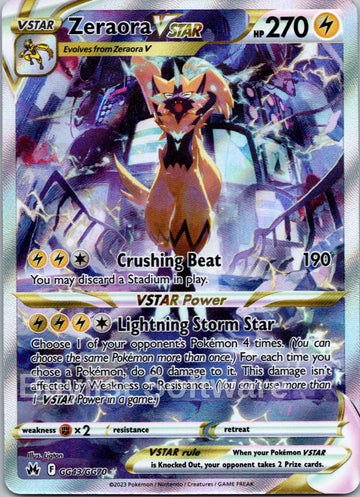 Zeraora VSTAR (GG43/GG70) [Sword & Shield: Crown Zenith]