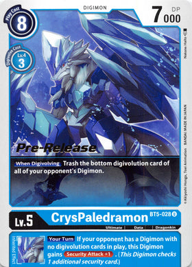 CrysPaledramon [BT5-028 U] [Battle of Omni Pre-Release Cards]