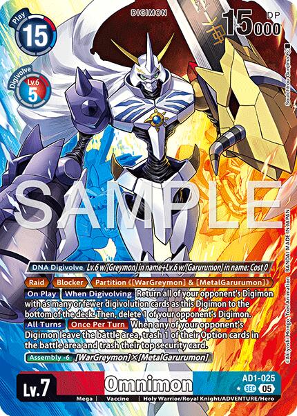 Omnimon - AD1-025 (Alternate Art)