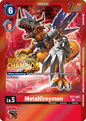 MetalGreymon - BT1-021 (2023 Regionals Champion)