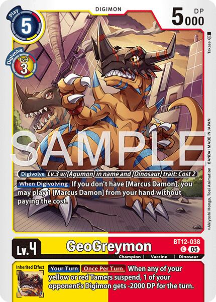 GeoGreymon - BT12-038 (Reprint)