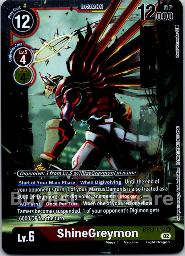 ShineGreymon - BT13-018 (Reprint)