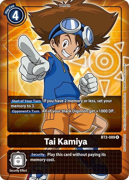 Tai Kamiya - BT2-089 (Box Topper)