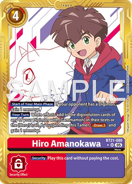 Hiro Amanokawa - BT21-080 (Gold Border)