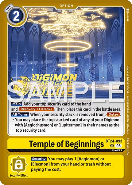 Temple of Beginnings (Judge Pack 9)