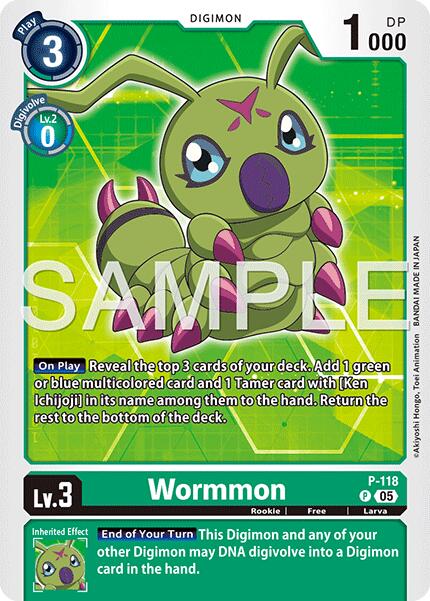 Wormmon - P-118 (Reprint)