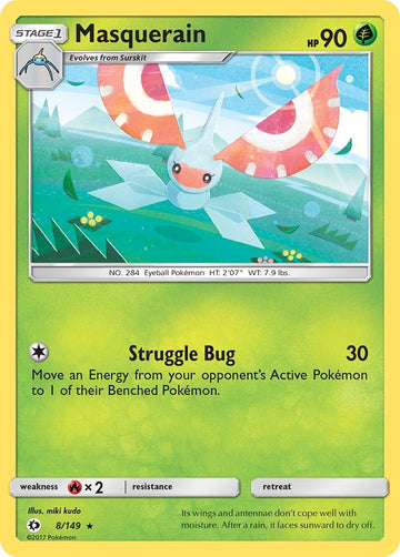 Masquerain [8/149] [Sun & Moon Base Set]