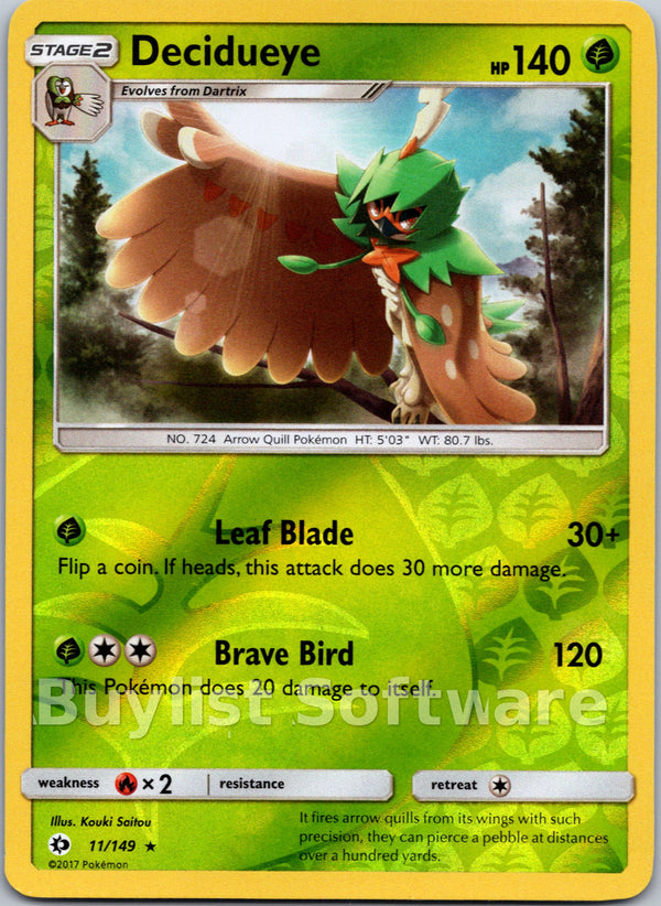 Decidueye [11/149] [Sun & Moon Base Set] Reverse Holofoil