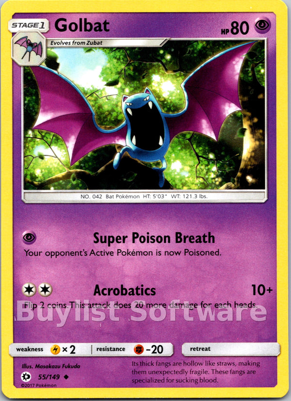 Golbat [55/149] [Sun & Moon Base Set] Reverse Holofoil