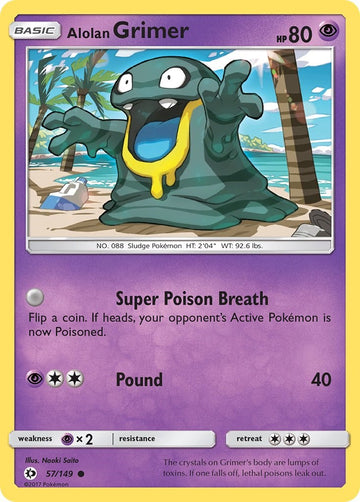 Alolan Grimer [57/149] [Sun & Moon Base Set]