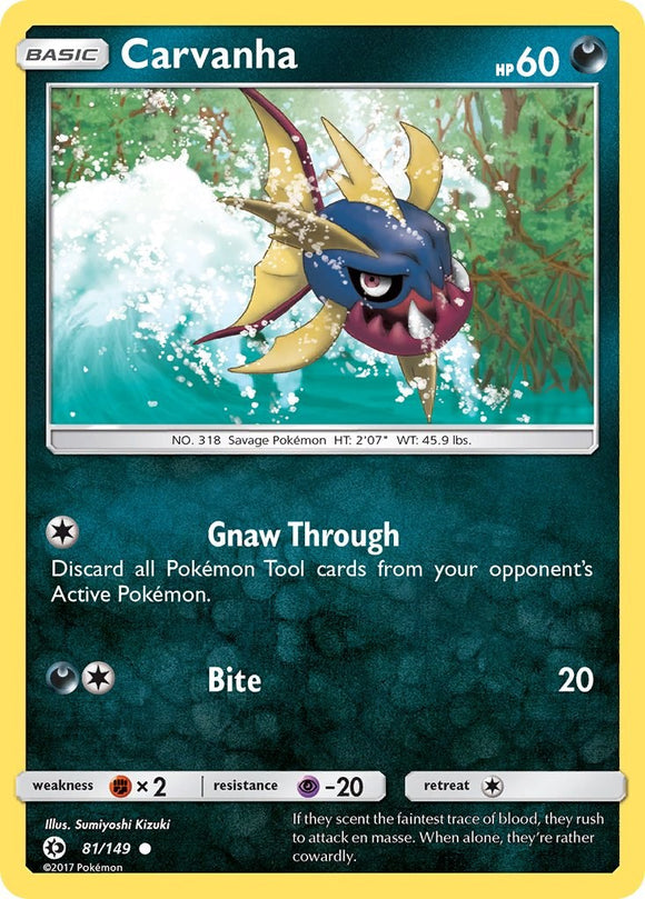 Carvanha [81/149] [Sun & Moon Base Set]
