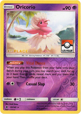 Oricorio (League Challenge) [1st Place] [055/145] [League & Championship Cards] Reverse Holofoil