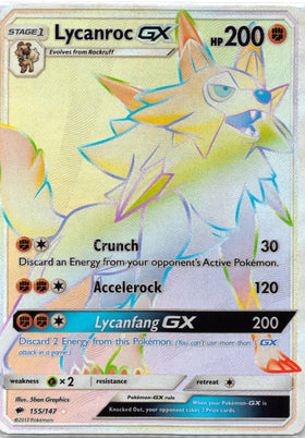 Lycanroc GX [155/147] [Burning Shadows] Holofoil