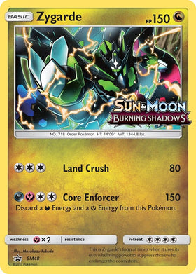 Zygarde (Burning Shadows Stamped) [SM48] [Sun & Moon Promos] Holofoil