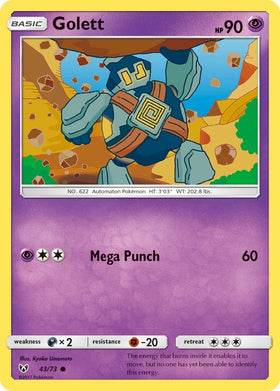 Golett [43/73] [Shining Legends] Reverse Holofoil