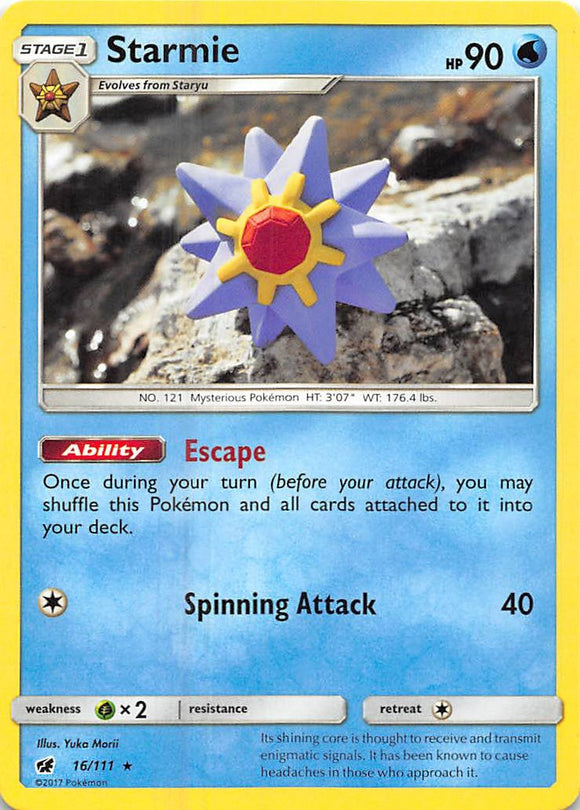 Starmie [16/111] [Crimson Invasion] Reverse Holofoil