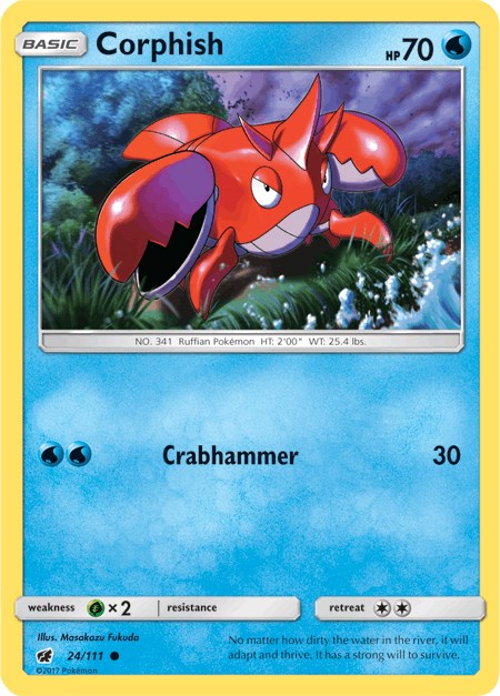 Corphish [24/111] [Crimson Invasion] Reverse Holofoil