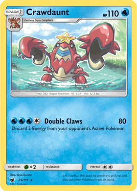 Crawdaunt [25/111] [Crimson Invasion] Reverse Holofoil