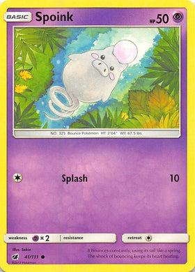 Spoink [41/111] [Crimson Invasion] Reverse Holofoil