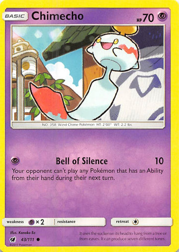 Chimecho [43/111] [Crimson Invasion] Reverse Holofoil