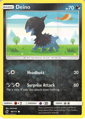 Deino [60/111] [Crimson Invasion] Reverse Holofoil