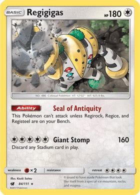 Regigigas [84/111] [Crimson Invasion] Reverse Holofoil
