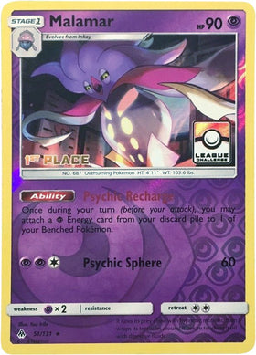 Malamar (League Challenge) [1st Place] [051/131] [League & Championship Cards] Reverse Holofoil