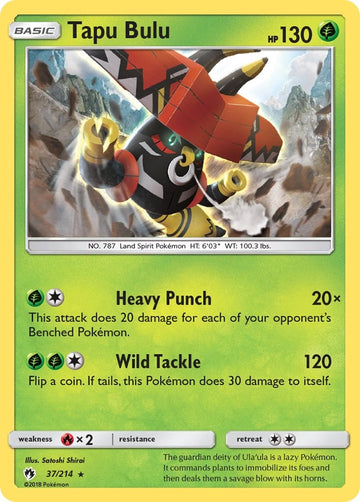 Tapu Bulu [37/214] [Lost Thunder] Holofoil