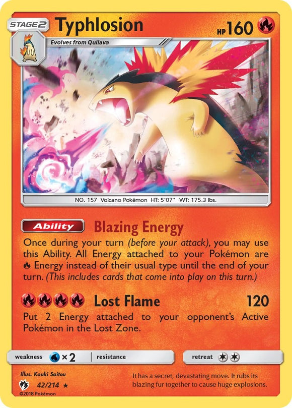 Typhlosion [42/214] [Lost Thunder] Holofoil